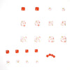 12 Sizes-24 Pcs Press On Nails JP1183