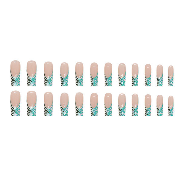 12 Sizes-24 Pcs Press On Nails G008