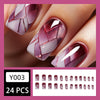 12 Sizes-24 Pcs Press On Nails Y003
