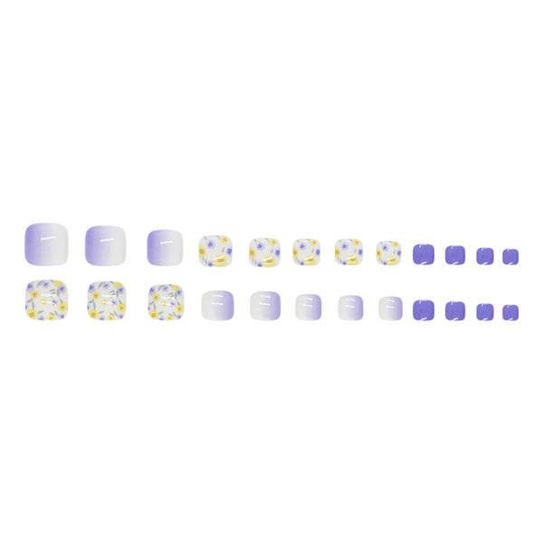 12 Sizes-24 Pcs Press On Nails F114