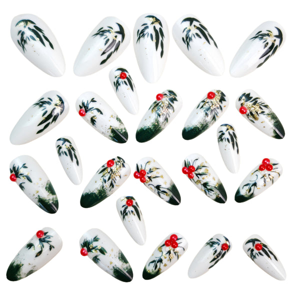 12 Sizes-24 Pcs Press On Nails Y1299