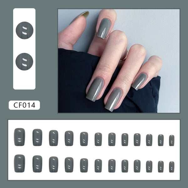 12 Sizes-24 Pcs Press On Nails CF014