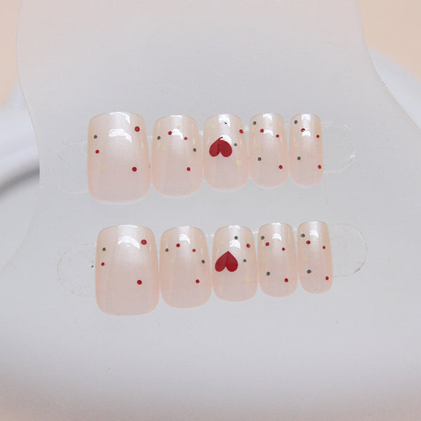 12 Sizes-24 Pcs Press On Nails R851