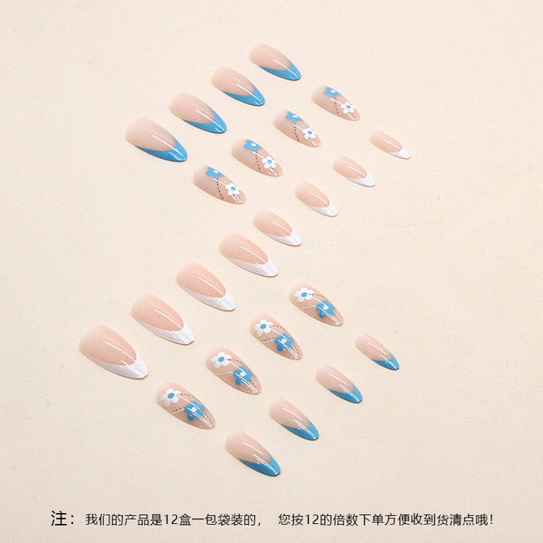 12 Sizes-24 Pcs Press On Nails W412