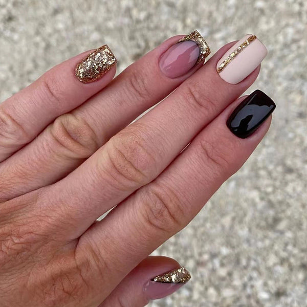 12 Sizes-24 Pcs Press On Nails W381