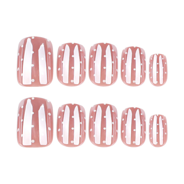 12 Sizes-24 Pcs Press On Nails JP4208