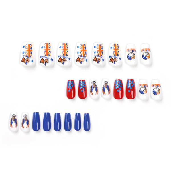 12 Sizes-24 Pcs Press On Nails JP2772