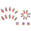 12 Sizes-24 Pcs Press On Nails W106