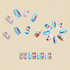 12 Sizes-24 Pcs Press On Nails Y1286