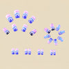 12 Sizes-24 Pcs Press On Nails Y433-1