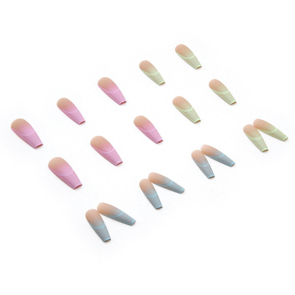 12 Sizes-24 Pcs Press On Nails W121