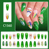 12 Sizes-24 Pcs Press On Nails C1560