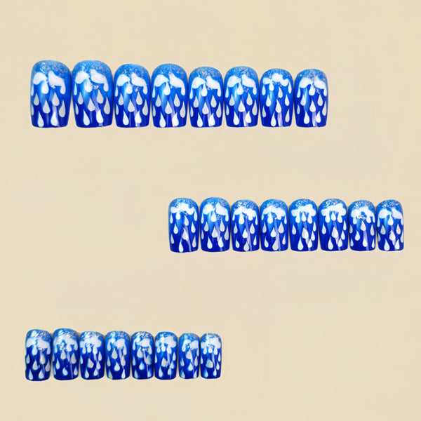 12 Sizes-24 Pcs Press On Nails Y1763