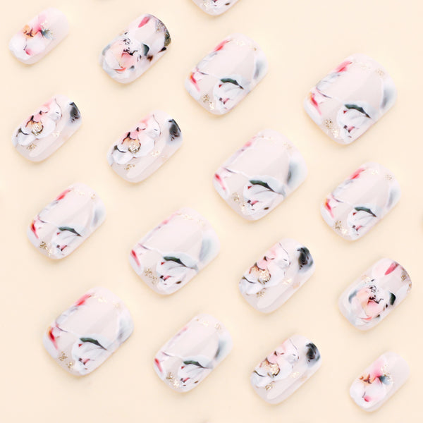 12 Sizes-24 Pcs Press On Nails JP3489