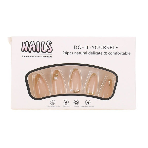 12 Sizes-24 Pcs Press On Nails BZ1417