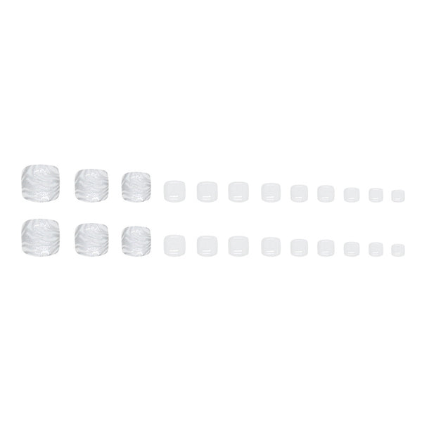 12 Sizes-24 Pcs Press On Nails F122