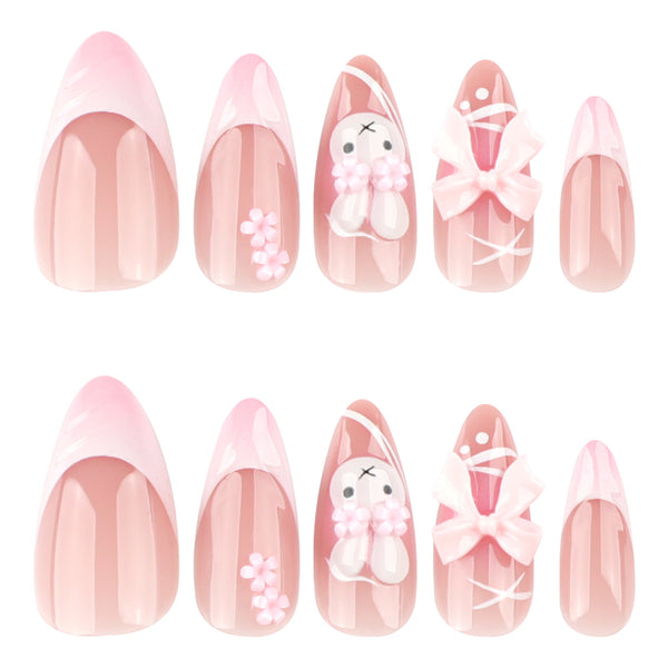 12 Sizes-24 Pcs Press On Nails JP4013