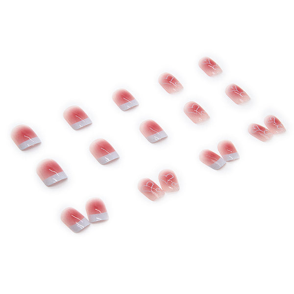 12 Sizes-24 Pcs Press On Nails R436