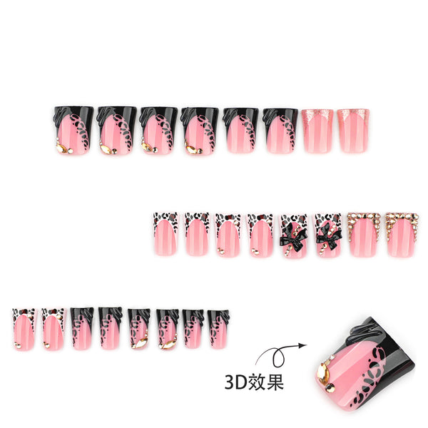 12 Sizes-24 Pcs Press On Nails JP4294