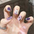 12 Sizes-24 Pcs Press On Nails Z056