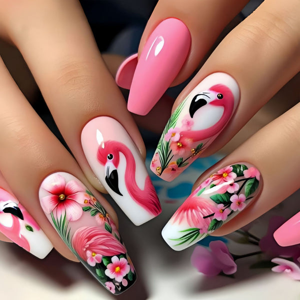 12 Sizes-24 Pcs Press On Nails Y1095