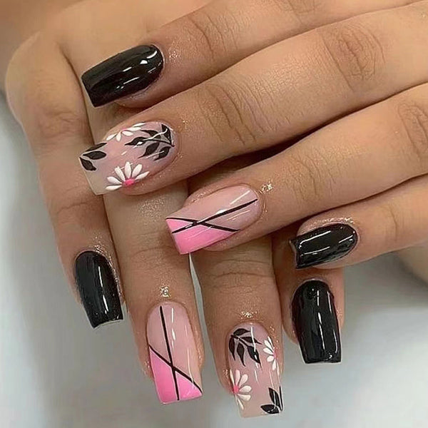 12 Sizes-24 Pcs Press On Nails W793