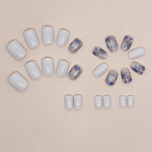 12 Sizes-24 Pcs Press On Nails W1397