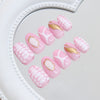 12 Sizes-24 Pcs Press On Nails W2035