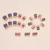 12 Sizes-24 Pcs Press On Nails R766