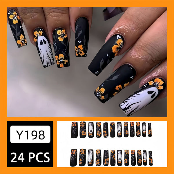 12 Sizes-24 Pcs Press On Nails Y198
