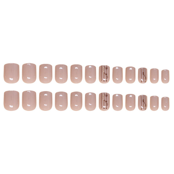 12 Sizes-24 Pcs Press On Nails W1760