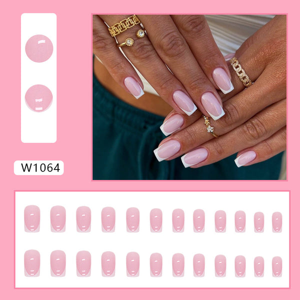 12 Sizes-24 Pcs Press On Nails W1064