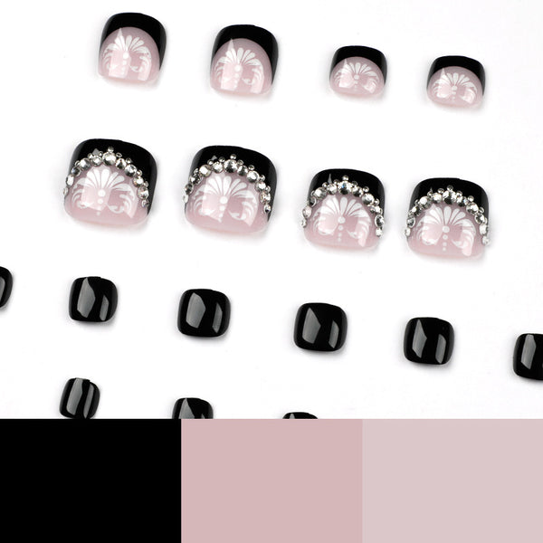 12 Sizes-24 Pcs Press On Nails JP1628
