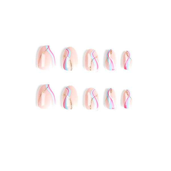 12 Sizes-24 Pcs Press On Nails JP2548