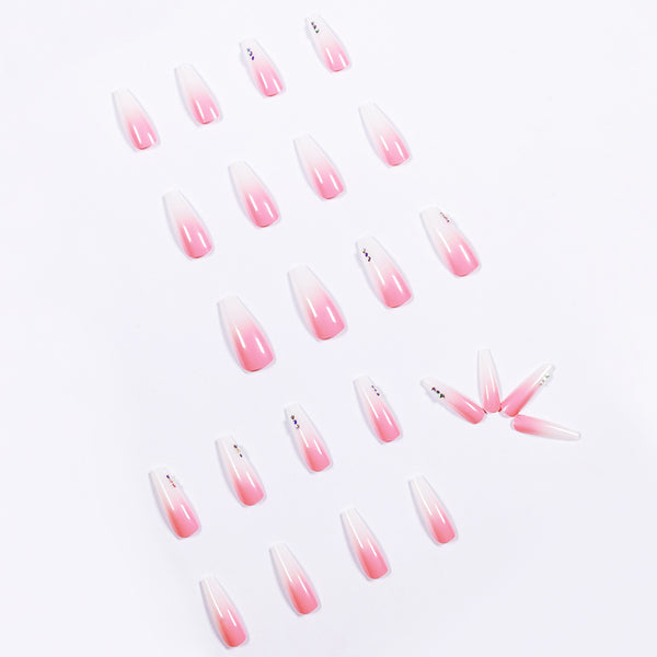 12 Sizes-24 Pcs Press On Nails JP1064