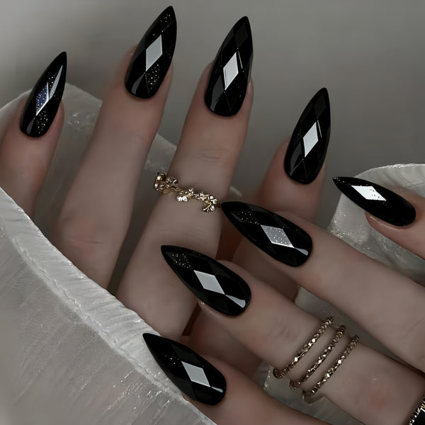12 Sizes-24 Pcs Press On Nails Y1832
