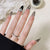 12 Sizes-24 Pcs Press On Nails Z1013