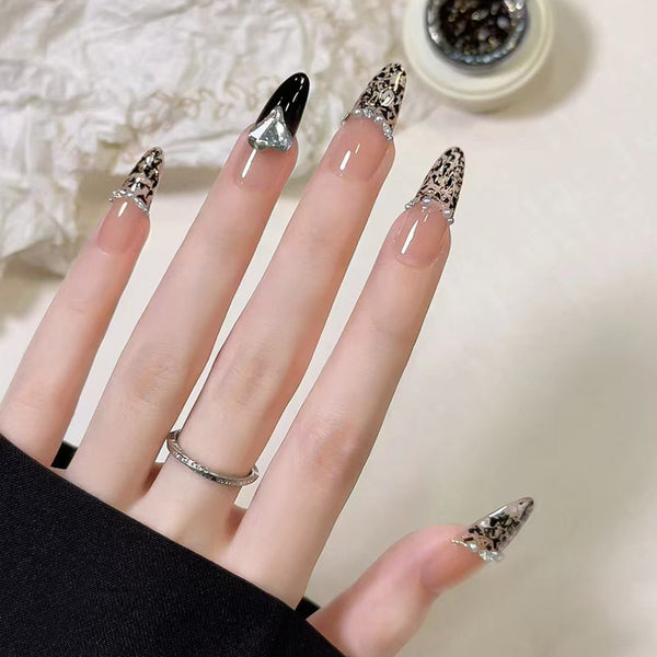 12 Sizes-24 Pcs Press On Nails Z1013
