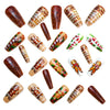 12 Sizes-24 Pcs Press On Nails Y1245