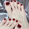 12 Sizes-24 Pcs Press On Nails F011