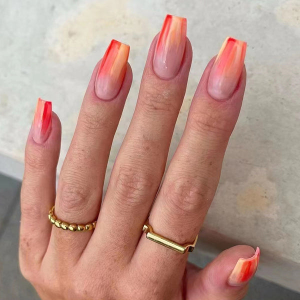 12 Sizes-24 Pcs Press On Nails W190