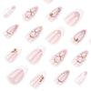12 Sizes-24 Pcs Press On Nails JP4053