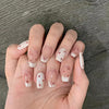 12 Sizes-24 Pcs Press On Nails R863