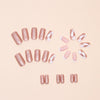 12 Sizes-24 Pcs Press On Nails W1516