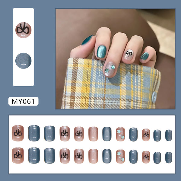 12 Sizes-24 Pcs Press On Nails MY061