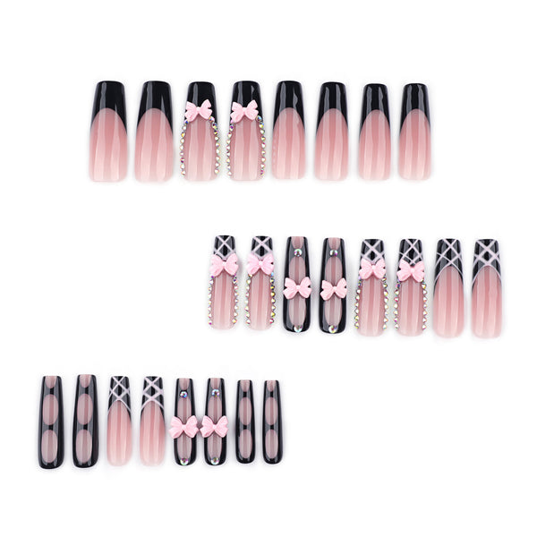 12 Sizes-24 Pcs Press On Nails JP4303