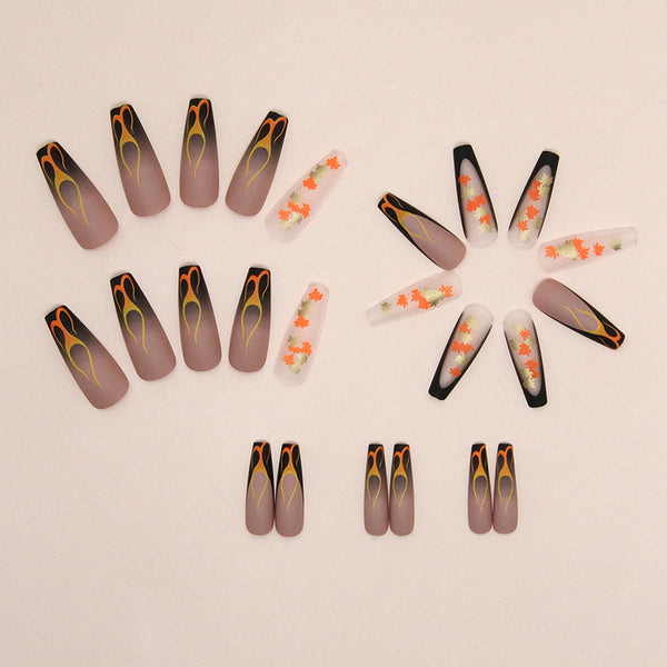 12 Sizes-24 Pcs Press On Nails W1380