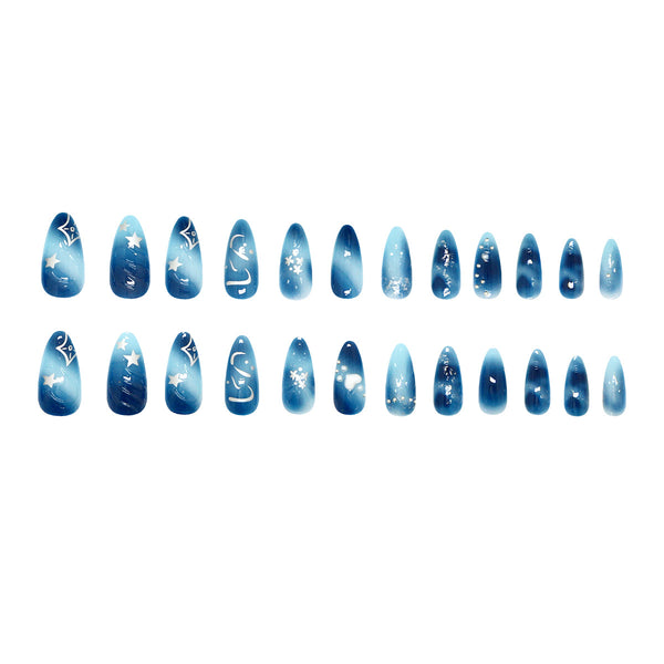 12 Sizes-24 Pcs Press On Nails Z1148