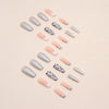 12 Sizes-24 Pcs Press On Nails W482
