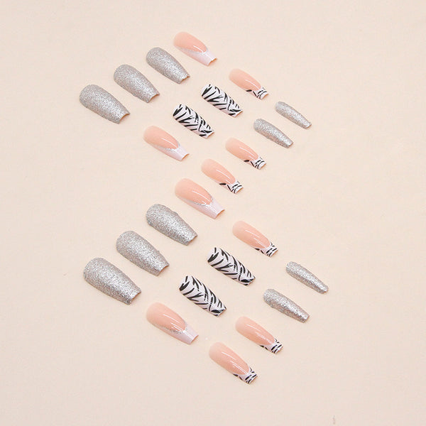 12 Sizes-24 Pcs Press On Nails W482